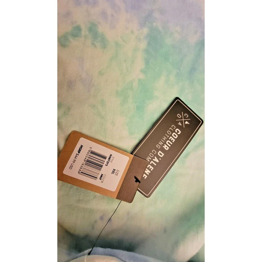 Tie-Dye Cropped Women's Hoodie 2XL Y2K Hippie Activewear Boho Colorful Retro Fun - Picture 5 of 6